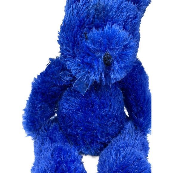 GOFFA Unique 14" Teddy Bear Plush Toy Blue Stuffed Animal Fuzzy Soft - Picture 3 of 8